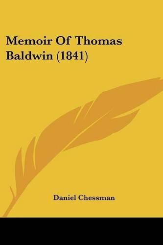 Memoir of Thomas Baldwin (1841)