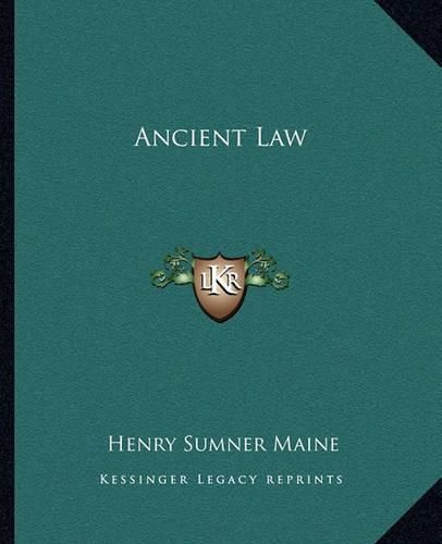 Ancient Law Ancient Law