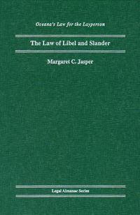 Cover image for The Law Of Libel And Slander