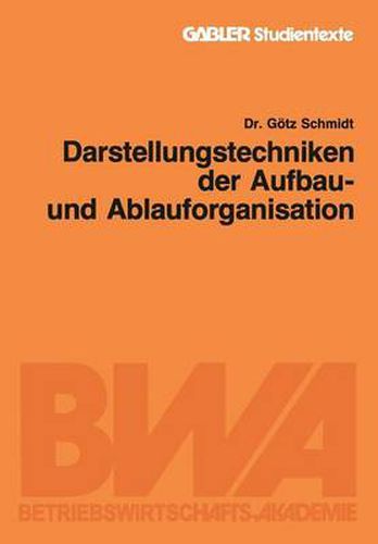 Cover image for Darstellungstechniken Der Aufbau- Und Ablauforganisation