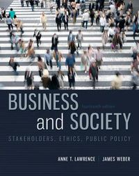 Cover image for Business and Society: Stakeholders, Ethics, Public Policy