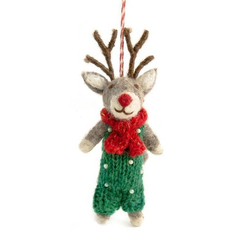 Rocco Reindeer Felt Decoration