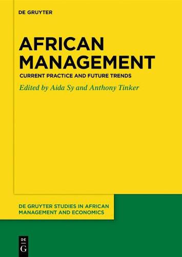 Cover image for African Management: Current Practice and Future Trends