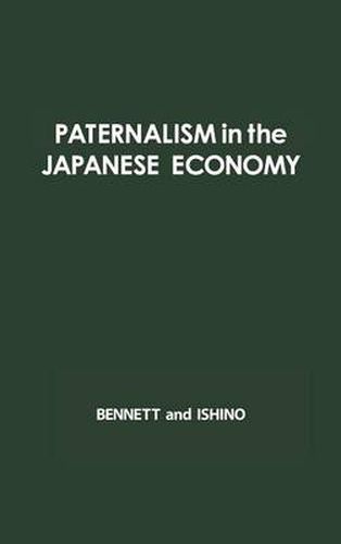 Cover image for Paternalism in the Japanese Economy: Anthropological Studies of Oyabun-Kobun Patterns