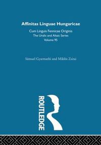 Cover image for Affinitas Linguae Hungaricae Cum Linguis Fennicae Originis