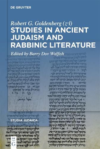 Cover image for Studies in Ancient Judaism and Rabbinic Literature