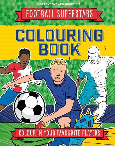 Cover image for Football Superstars Colouring Book