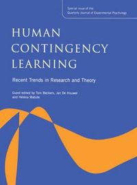 Cover image for Human Contingency Learning: Recent Trends in Research and Theory: A Special Issue of the Quarterly Journal of Experimental Psychology