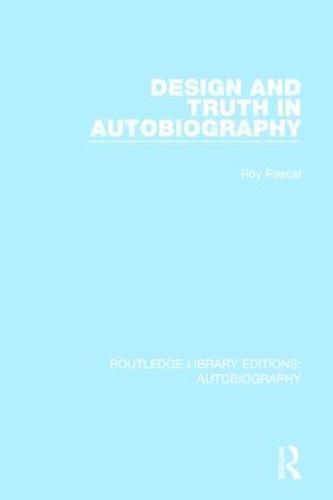 Cover image for Design and Truth in Autobiography