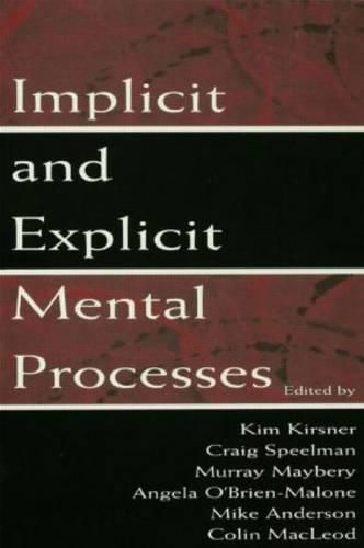 Cover image for Implicit and Explicit Mental Processes