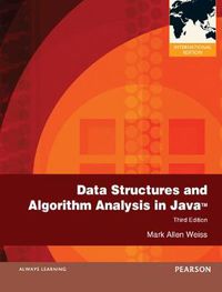 Cover image for Data Structures and Algorithm Analysis in Java: International Edition