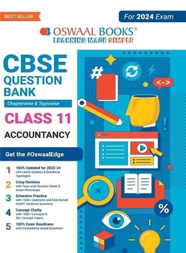 Cover image for Oswaal CBSE Chapterwise & Topicwise Question Bank Class 11 Accountancy Book (For 2023-24 Exam)