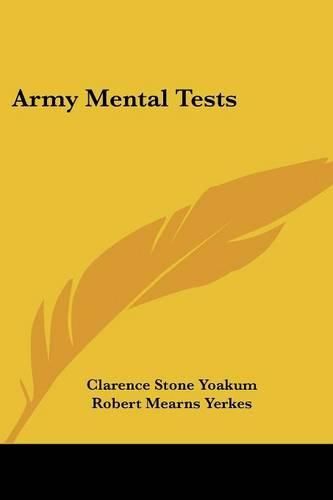 Cover image for Army Mental Tests