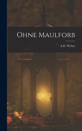 Cover image for Ohne Maulforb