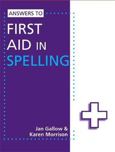 Answers to First Aid in Spelling