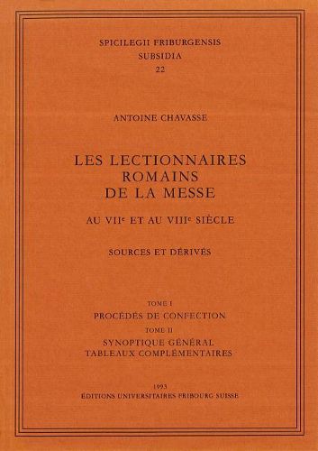 Cover image for Les Lectionnaires Romains de la Messe: Au Viie Et Au Viiie Sciecle