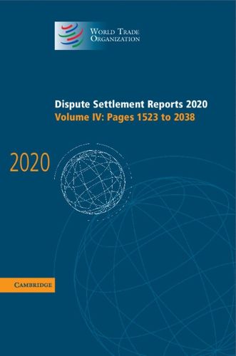 Cover image for Dispute Settlement Reports 2020: Volume 4, Pages 1523 to 2038