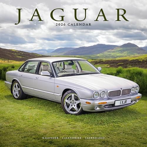 Cover image for Jaguar Calendar 2026 Square Car Wall Calendar - 16 Month