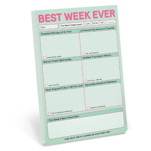 Cover image for Knock Knock Best Week Ever Pad (Pastel Version)