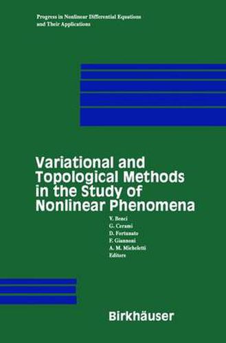 Cover image for Variational and Topological Methods in the Study of Nonlinear Phenomena