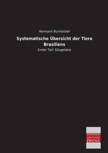 Cover image for Systematische Ubersicht Der Tiere Brasiliens