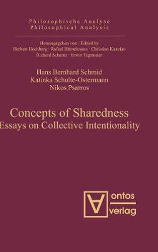 Cover image for Concepts of Sharedness: Essays on Collective Intentionality