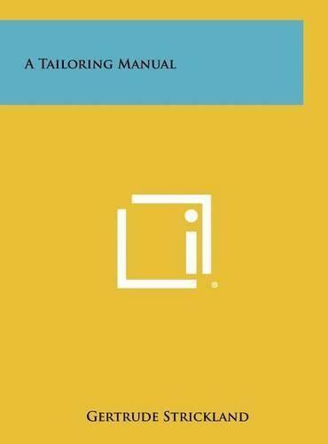 Cover image for A Tailoring Manual