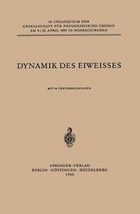 Cover image for Dynamik Des Eiweisses