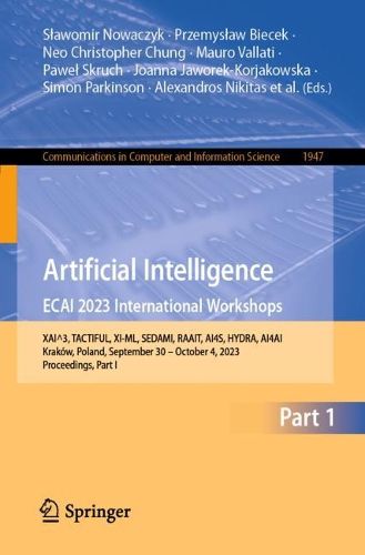 Cover image for Artificial Intelligence. ECAI 2023 International Workshops