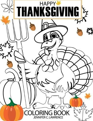 Cover image for Happy Thanksgiving Coloring Book