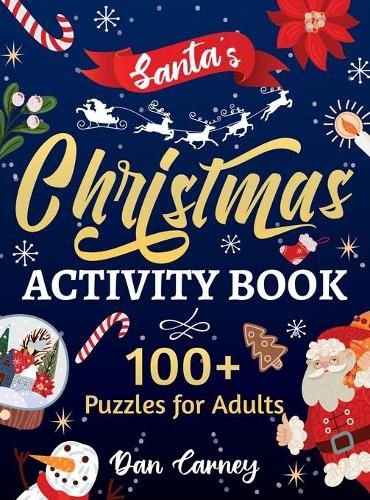 Cover image for Santa's Christmas Activity Book: 100+ Puzzles for Adults