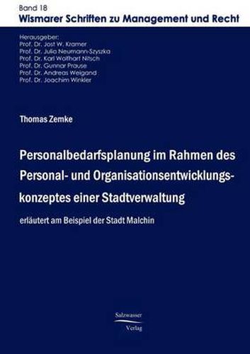 Cover image for Personalbedarfsplanung im Rahmen des Personal- und Organisationsentwicklungskonzeptes einer Stadtverwaltung