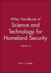 Cover image for Wiley Handbook of Science and Technology for Homeland Security