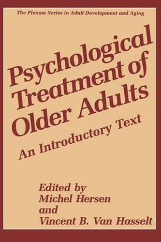 Cover image for Psychological Treatment of Older Adults: An Introductory Text