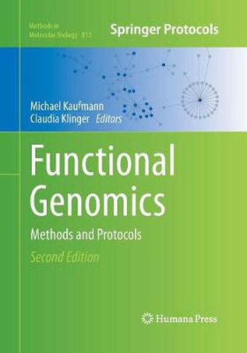 Cover image for Functional Genomics: Methods and Protocols