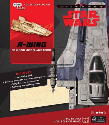 IncrediBuilds: Star Wars: The Last Jedi: A-Wing 3D Wood Model and Book