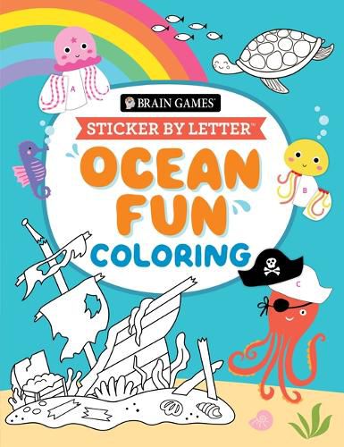 Brain Games - Sticker by Letter - Coloring: Ocean Fun