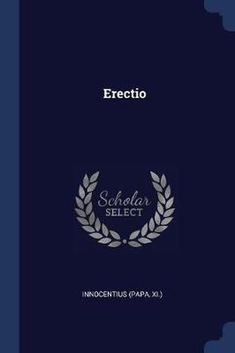 Cover image for Erectio