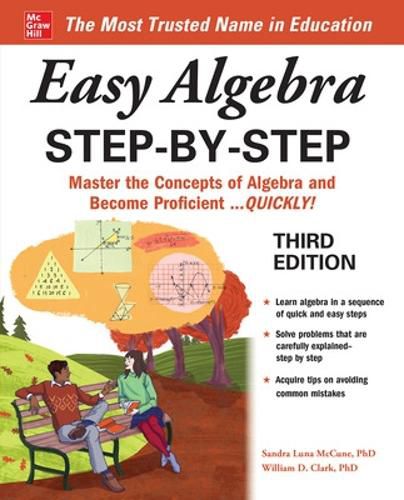 Cover image for Easy Algebra Step-by-Step, Third Edition