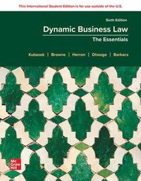 Cover image for Dynamic Business Law: The Essentials ISE
