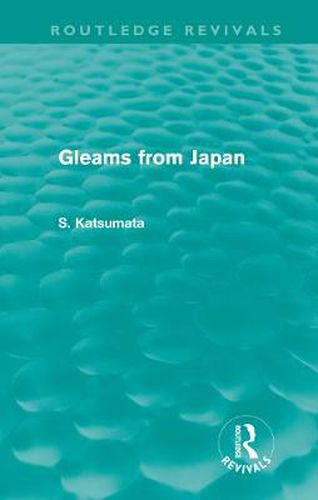 Cover image for Gleams From Japan