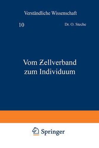 Cover image for Vom Ƶellverband Zum Individuum