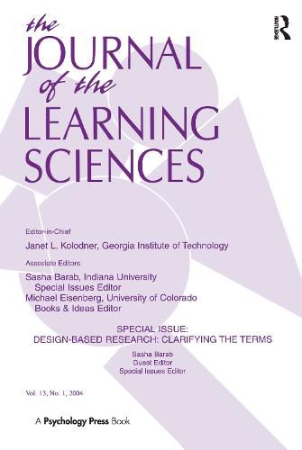 Cover image for Design-based Research: Clarifying the Terms. A Special Issue of the Journal of the Learning Sciences