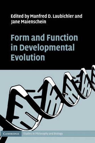 Cover image for Form and Function in Developmental Evolution