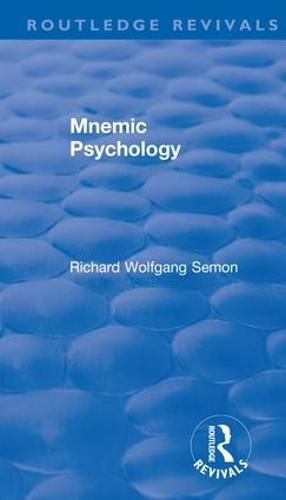 Mnemic Psychology