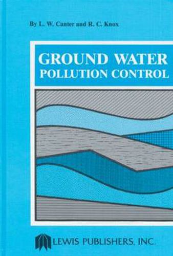 Cover image for Ground Water Pollution Control