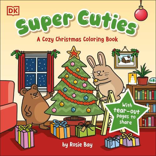 Cover image for Super Cuties: A Cozy Christmas Coloring Book