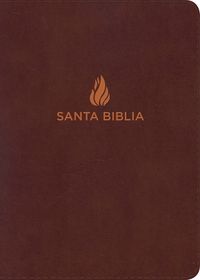 Cover image for RVR 1960 Biblia Compacta Letra Grande marron, piel fabricada