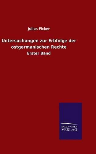 Cover image for Untersuchungen zur Erbfolge der ostgermanischen Rechte