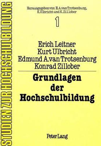 Cover image for Grundlagen Der Hochschulbildung